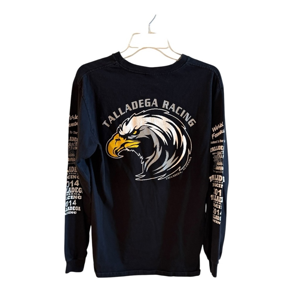 black long-sleeved shirt featuring a graphic related to Talladega Superspeedway - Picture 2 of 4